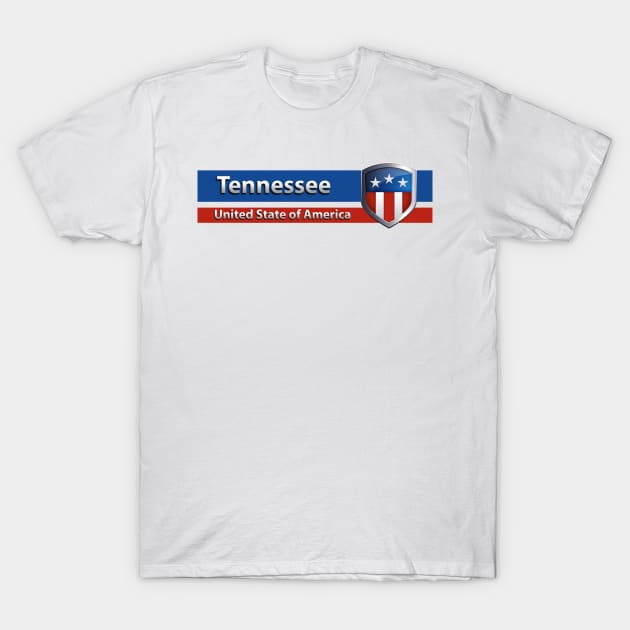 Tennessee - United State of America T-Shirt by Steady Eyes